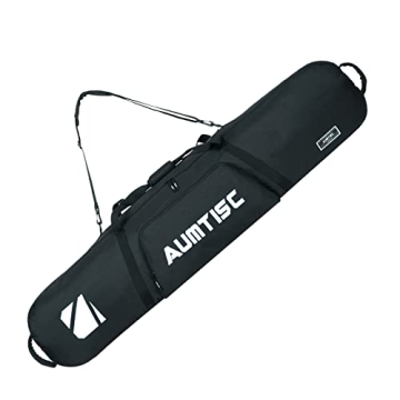 AUMTISC Snowboard Bag Padded for Air Travel Flying Snow Board Bags Case with Storage Compartments Sn...