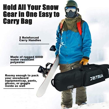 Durable Aumtisc Padded Snowboard Bag for Travel