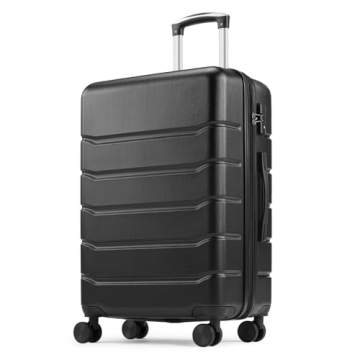 Sweetcrispy 28 inch Luggage - Hard Shell ABS Suitcase with Double Spinner Wheels, Expandable Rolling...