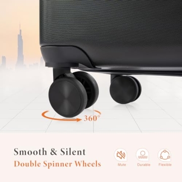 Sweetcrispy 28 Inch Luggage with TSA Lock and Wheels