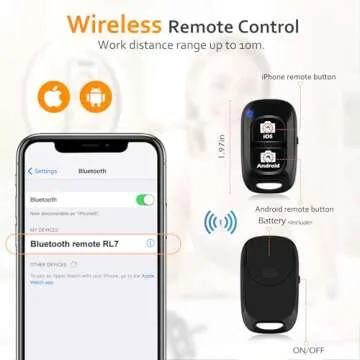 Aureday 12'' Ring Light with Tripod and Remote Control