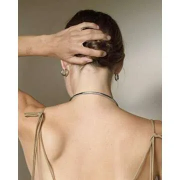 Chunky Silver Hoop Earrings Thick Hoops for Women | 925 Sterling Silver Post Shiny Polished Lightweight Tube Hoop Earrings for Women Girls 30mm