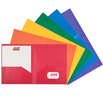 DURABLE 2-POCKET SCHOOL FOLDERS - ASSORTED COLORS