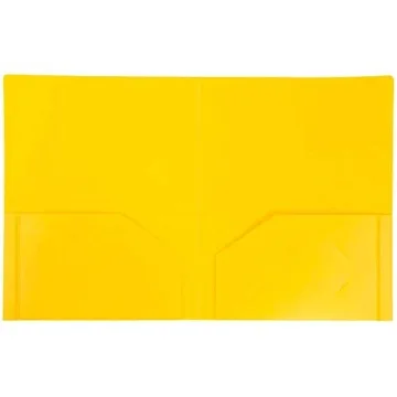 Durable 2 Pocket School Folders in Assorted Colors