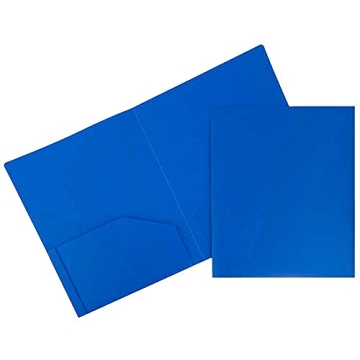 Durable 2 Pocket School Folders in Assorted Colors