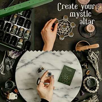 Crystals for Witchcraft Supplies in Spell Jars - 21 Set of Mini Real Chakra Crystals and Healing Stones - Raw Gemstones Chips Wiccan Decor Tools Altar - Witchy Gifts for Women Metaphysical Beginners