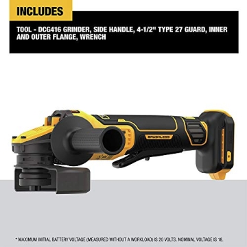 DEWALT 20V MAX Angle Grinder FLEXVOLT Advantage Power Safety