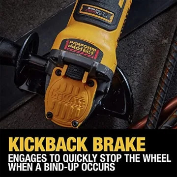 DEWALT 20V MAX Angle Grinder FLEXVOLT Advantage Power Safety