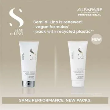 Alfaparf Milano Semi Di Lino Diamond Illuminating Travel Size Conditioner - Moisturizing Conditioner For Normal and Color Treated Hair - Sulfate & Paraben Free Professional Hair Care (1.69 oz / 50 ml)