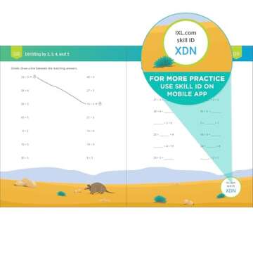 IXL 3rd Grade Math Workbook for Ages 8-9 Kids