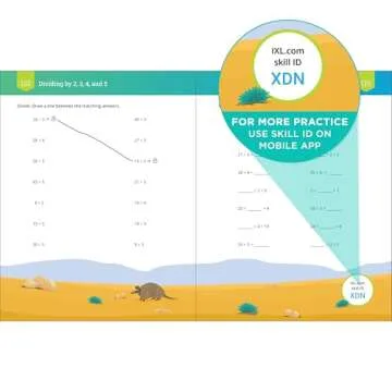IXL 3rd Grade Math Workbook for Ages 8-9 Kids