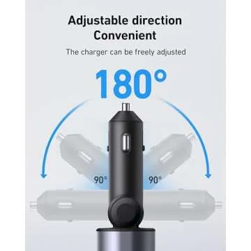Retractable Fast Car Phone Charger 100W for All Devices
