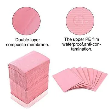 LXIANGN Disposable Nail Art Table Mats - 125PCS Waterproof