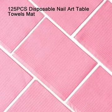 LXIANGN Disposable Nail Art Table Mats - 125PCS Waterproof