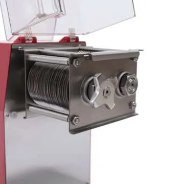 Commercial Meat Cutting Machine, 1100W Meat Shredding Machine, 3.5mm Blade Electric Meat Cutter, Stainless Steel Restaurant Food Cutter, for Kitchen Supermarket Lamb Beef Chicken, Red