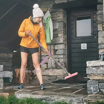 Kelamayi Extendable Broom and Dustpan Set for All Height