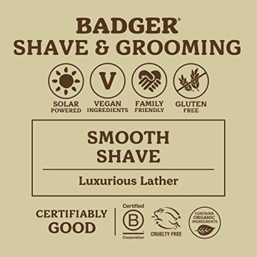 Badger Shaving Soap Puck Aloe Vera Coconut Oil 3.15 oz
