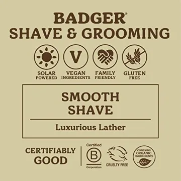 Badger Shaving Soap Puck Aloe Vera Coconut Oil 3.15 oz