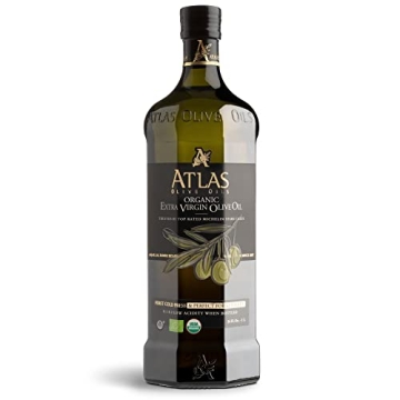 Atlas 1 LT Cold Press Extra Virgin Olive Oil - Premium Moroccan Organic EVOO