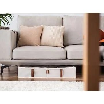 StorageWorks Under Bed Shoe Storage Organizer, Underbed Shoes Container with Adjustable Dividers, Sh...