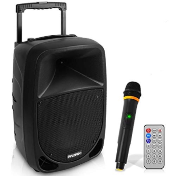 Pyle PSBT105A 1000W Portable Bluetooth PA Speaker 10'' Subwoofer