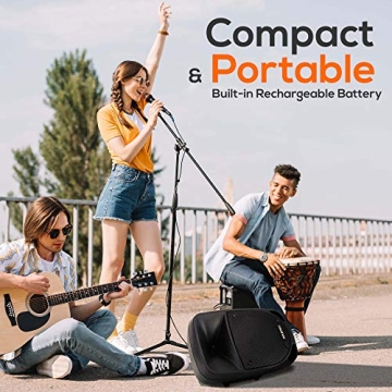 Pyle PSBT105A 1000W Portable Bluetooth PA Speaker 10'' Subwoofer