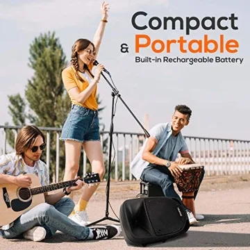 Pyle PSBT105A 1000W Portable Bluetooth PA Speaker 10'' Subwoofer