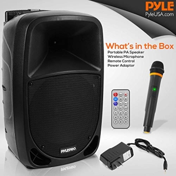 Pyle PSBT105A 1000W Portable Bluetooth PA Speaker 10'' Subwoofer