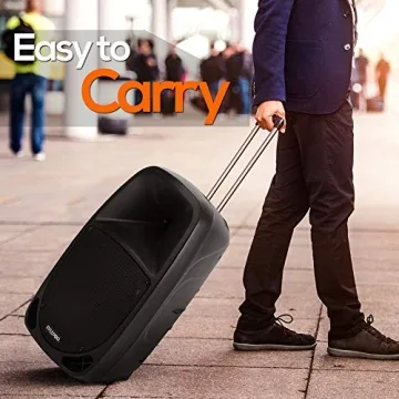 Pyle PSBT105A 1000W Portable Bluetooth PA Speaker 10'' Subwoofer