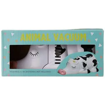 Wrapables® Animal Mini Tabletop Vacuum Cow Design for Easy Cleaning