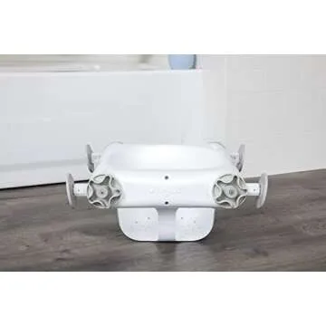 Regalo Baby Basics™ Bath Seat, Award Winning Brand, Provides Support and Balance for Sit-Up Bathing, Includes Strong and Secure Suction Cup System, Drain Holes for Easy Clean Up, 0560 DS, White