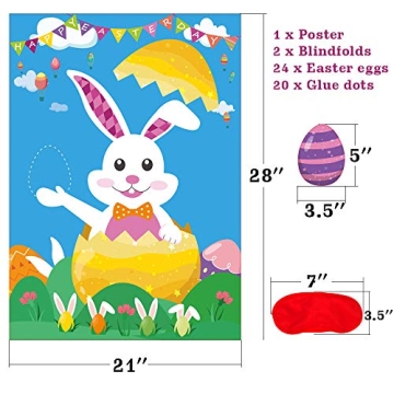 Easter Party Game Supplies for Kids | Pin The Egg