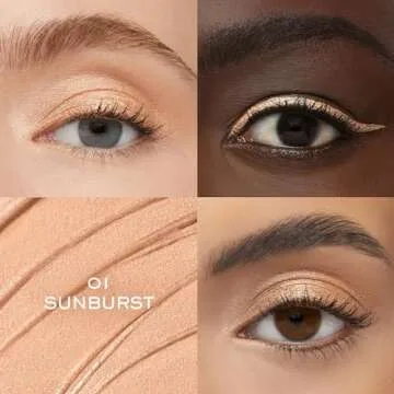 Lancôme Idôle Tint Long Wear Liquid Eyeliner & Eyeshadow - Multi-Use Eye Makeup in Matte & Shimmer Finishes - Buildable Color & Up to 16H of Wear - 01 Golden Hour: Iridescent Champagne Shimmer