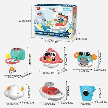 VATOS Elephant Bath Toys for Toddlers