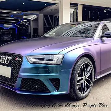 VINYL FROG Chameleon Vinyl Wrap Stunning Blue to Purple