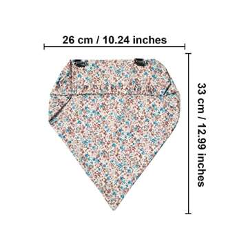 AWAYTR Women's Hair Scarf Headband - 3 PCS Chiffon Head Kerchief Headband Print Floral with Hair Cli...