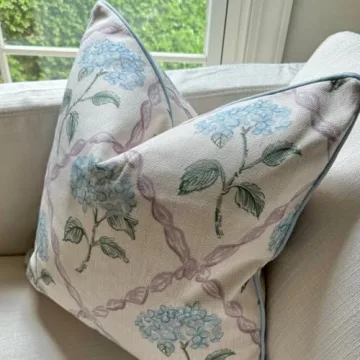 Jillien Harbor Emma Pillow Cover Throw Pillow for Home Grandmillennial Home Decor Hydrangea Pillow Floral Pillow Cover Pink Pillow Cover Premium Pillow Cover Nursery Pillow