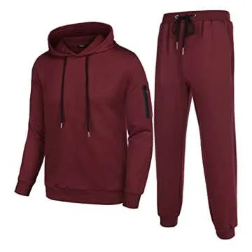COOFANDY Men's Tracksuit 2 Piece Hooded Athletic Sweatsuits Casual Running Jogging Sport Suit Sets