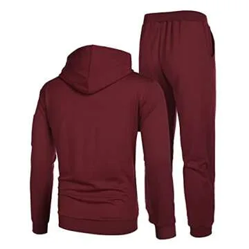 COOFANDY Men's Tracksuit 2 Piece Hooded Athletic Sweatsuits Casual Running Jogging Sport Suit Sets