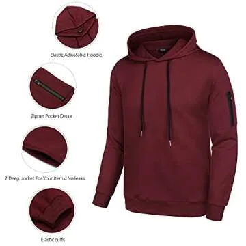 COOFANDY Men's Tracksuit 2 Piece Hooded Athletic Sweatsuits Casual Running Jogging Sport Suit Sets