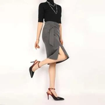 Soireelady Women’s Black Red Slingback Heels Pumps