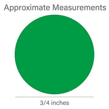 4000 PCS 3/4" Colored Dot Stickers Circle Color Coding Labels, 8 Color Style Colorful Coding Label Sticker for Office, Student Classroom(8 Rolls, 3/4 Inches)