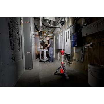 Milwaukee 2132-20 Red LED Work Light - Portable & Durable