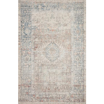 Loloi Jules JUL-07 Natural Ocean Rug Vintage Modern Design