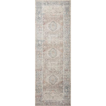 Loloi Jules JUL-07 Natural Ocean Rug Vintage Modern Design