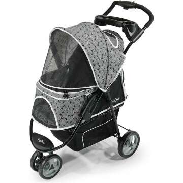Gen7Pets Promenade Pet Stroller in Black Onyx