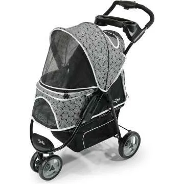 Gen7Pets Promenade Pet Stroller - Stylish Black Onyx for Pets