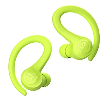 JLab Go Sport+ Wireless Workout Earbuds Featuring C3 Clear Calling, Secure Earhook Sport Design, 32+ Hour Bluetooth Playtime, and 3 EQ Sound Settings (Yellow)