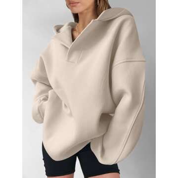 Trendy ANRABESS Oversized Hoodie for Women and Teens