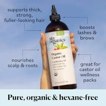 Sky Organics Organic Castor Oil for Hair, Skin & Wellness